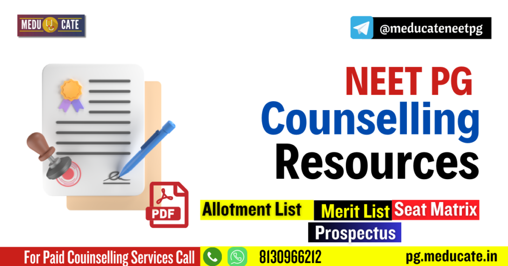 NEET PG Counselling Resources
