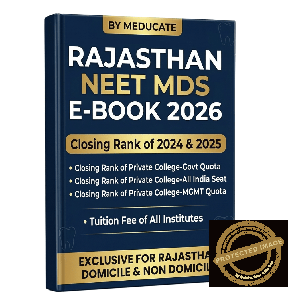 RAJASTHAN NEET MDS Counselling Ebook